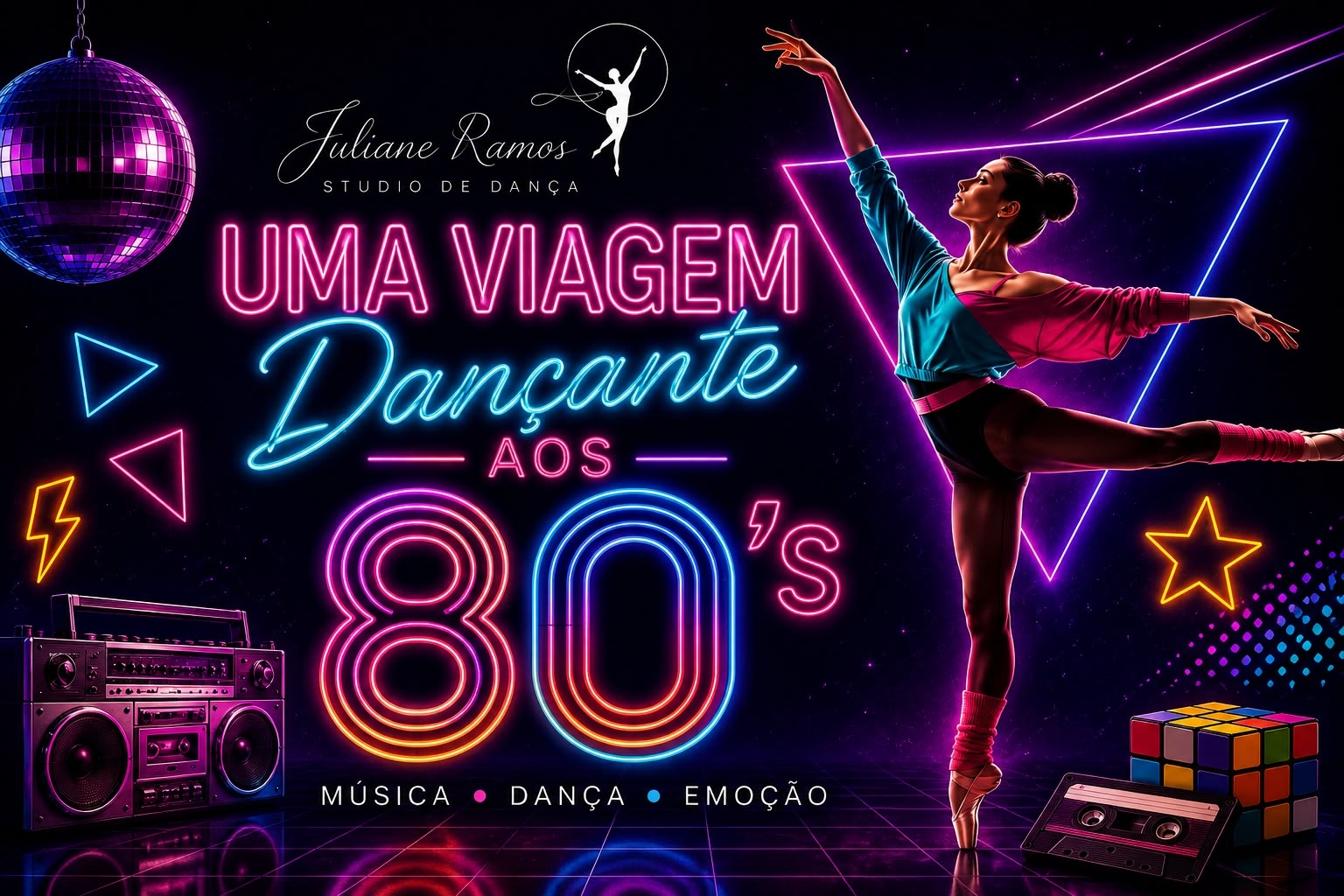 Uma viagem dançante aos anos 80 - Juliane Ramos Studio de Dança